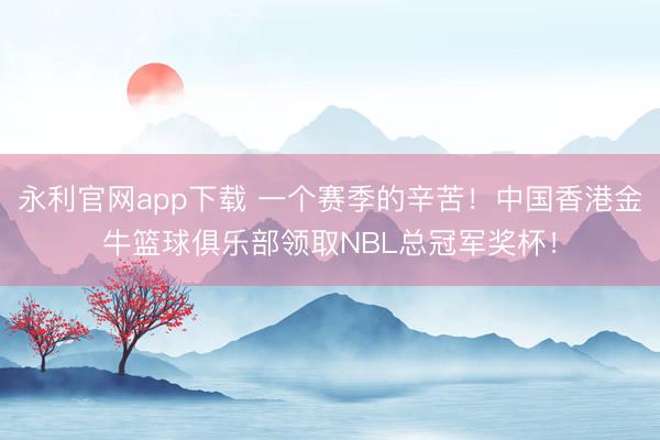 永利官网app下载 一个赛季的辛苦！中国香港金牛篮球俱乐部领取NBL总冠军奖杯！