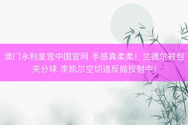 澳门永利皇宫中国官网 手感真柔柔！兰德尔被包夹分球 李凯尔空切造反抛投射中！